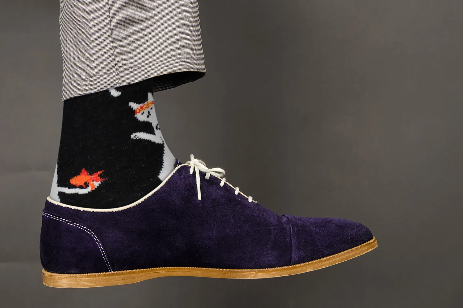 Sick Socks- Cute  Karate Kitten Cat Socks For Men and women