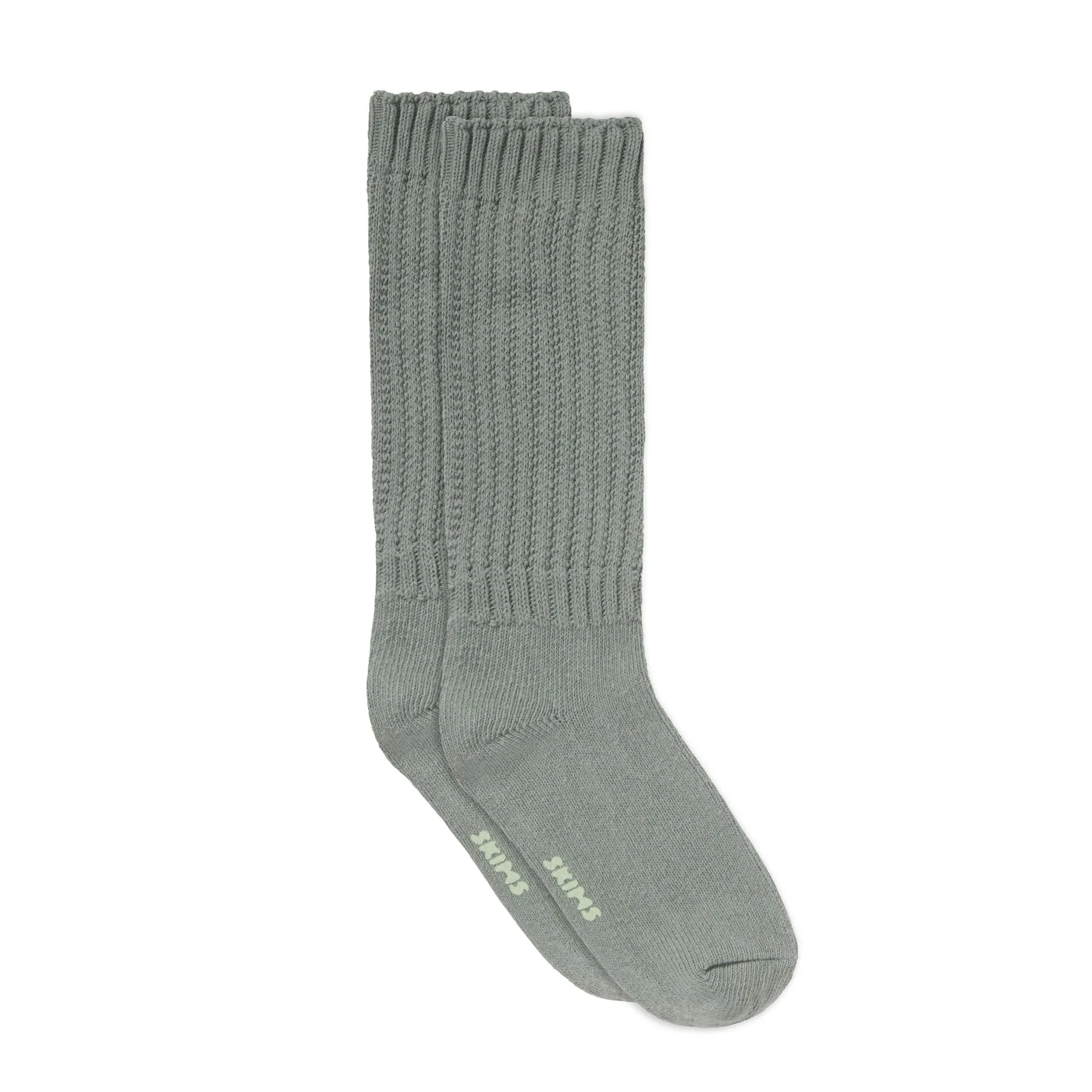 SLOUCHY CABLE SOCK | MINERAL