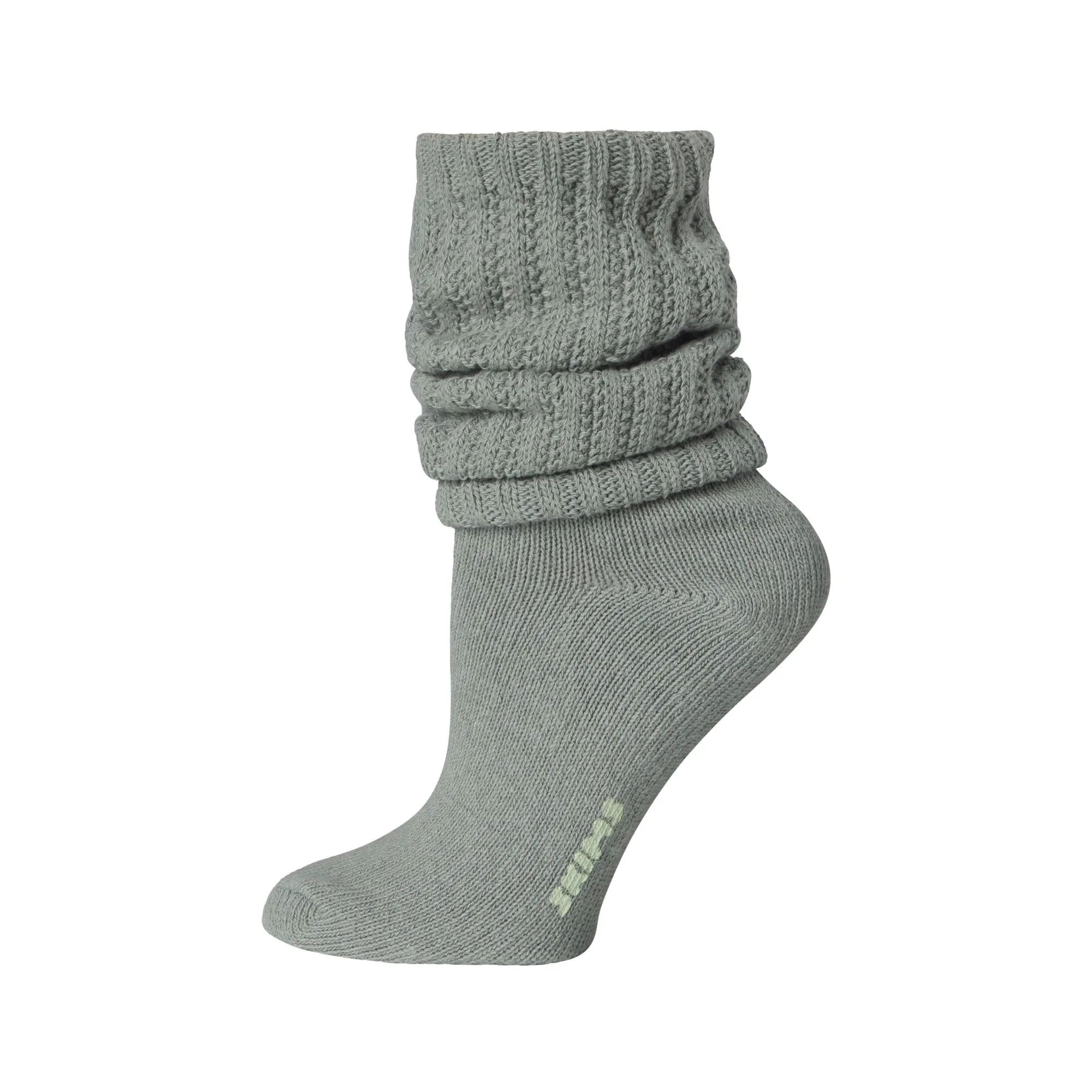 SLOUCHY CABLE SOCK | MINERAL