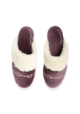 Snaffle Slippers | Plum