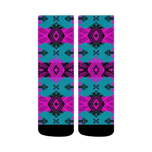 Sovereign Nation Deep Lake and Sunset Crew Socks