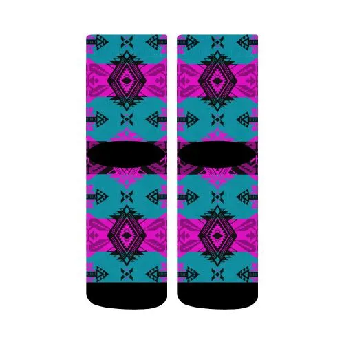 Sovereign Nation Deep Lake and Sunset Crew Socks