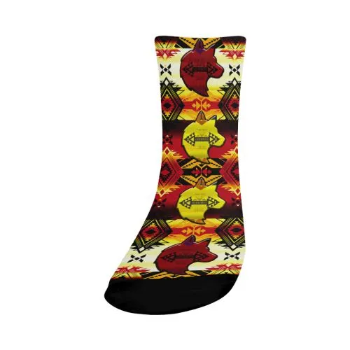 Sovereign Nation Fire with Wolf Crew Socks