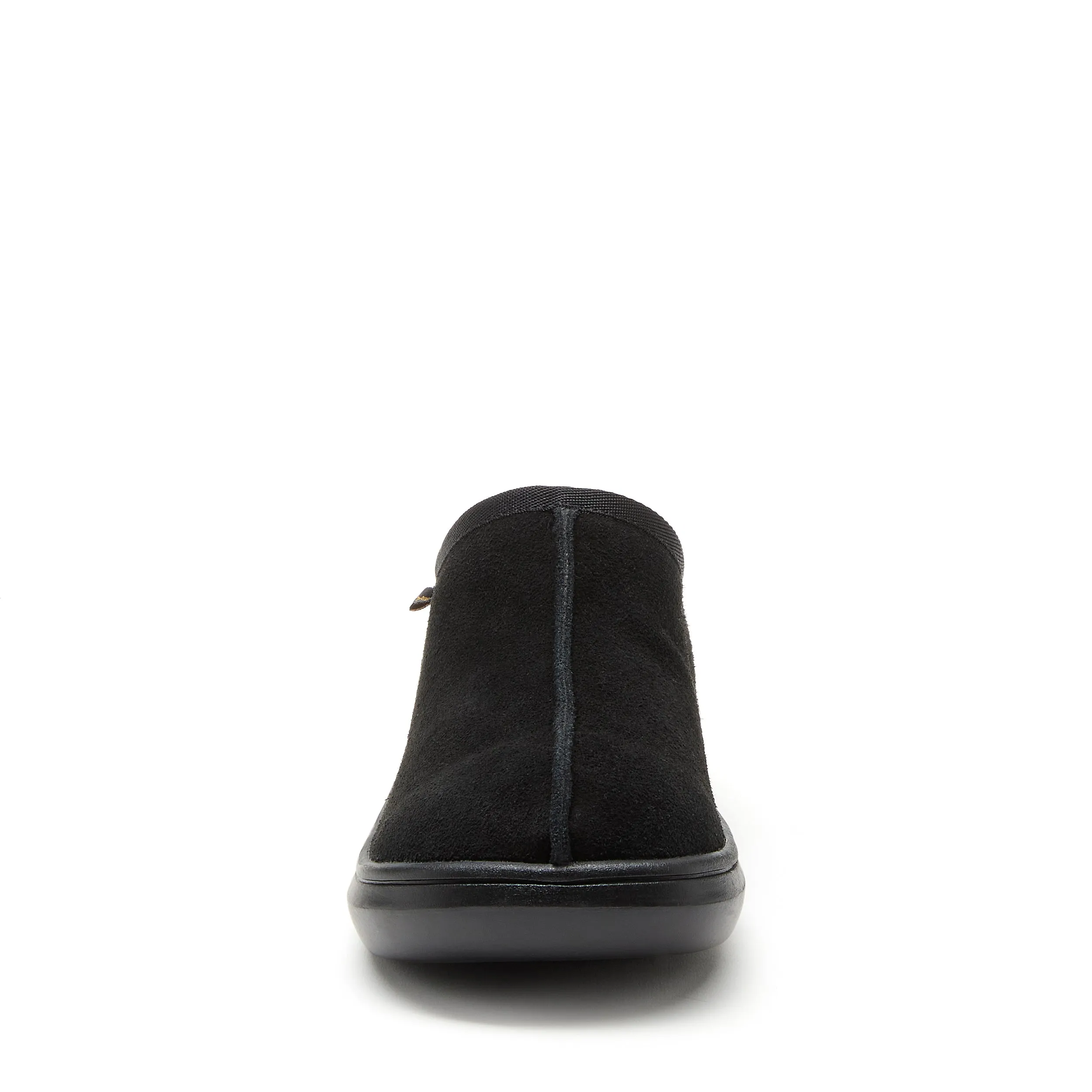 Sugar Glide Black Suede Slipper