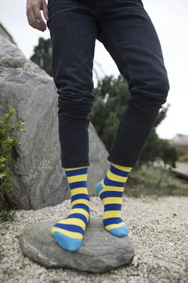 Sunny Striped Lemon Socks