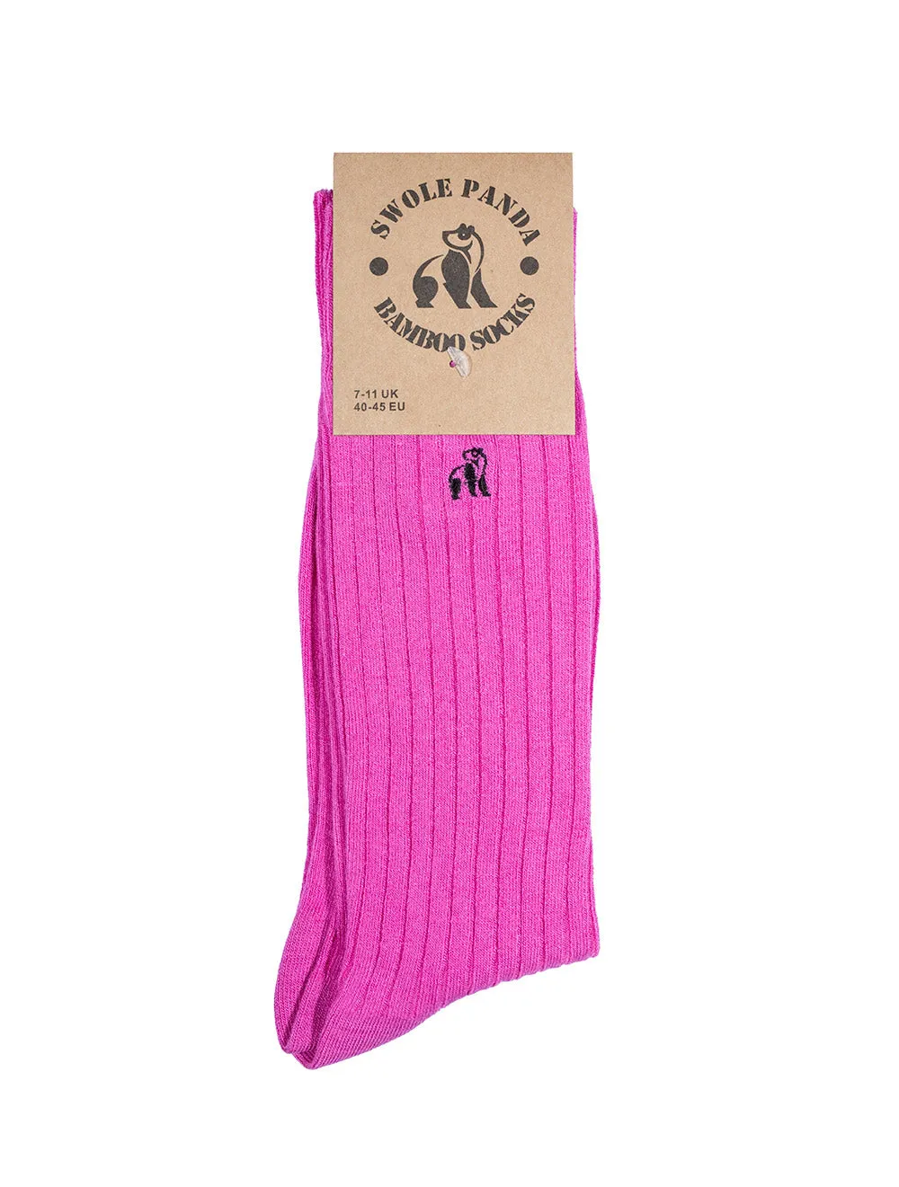 SWOLE PANDA Rich Pink Socks