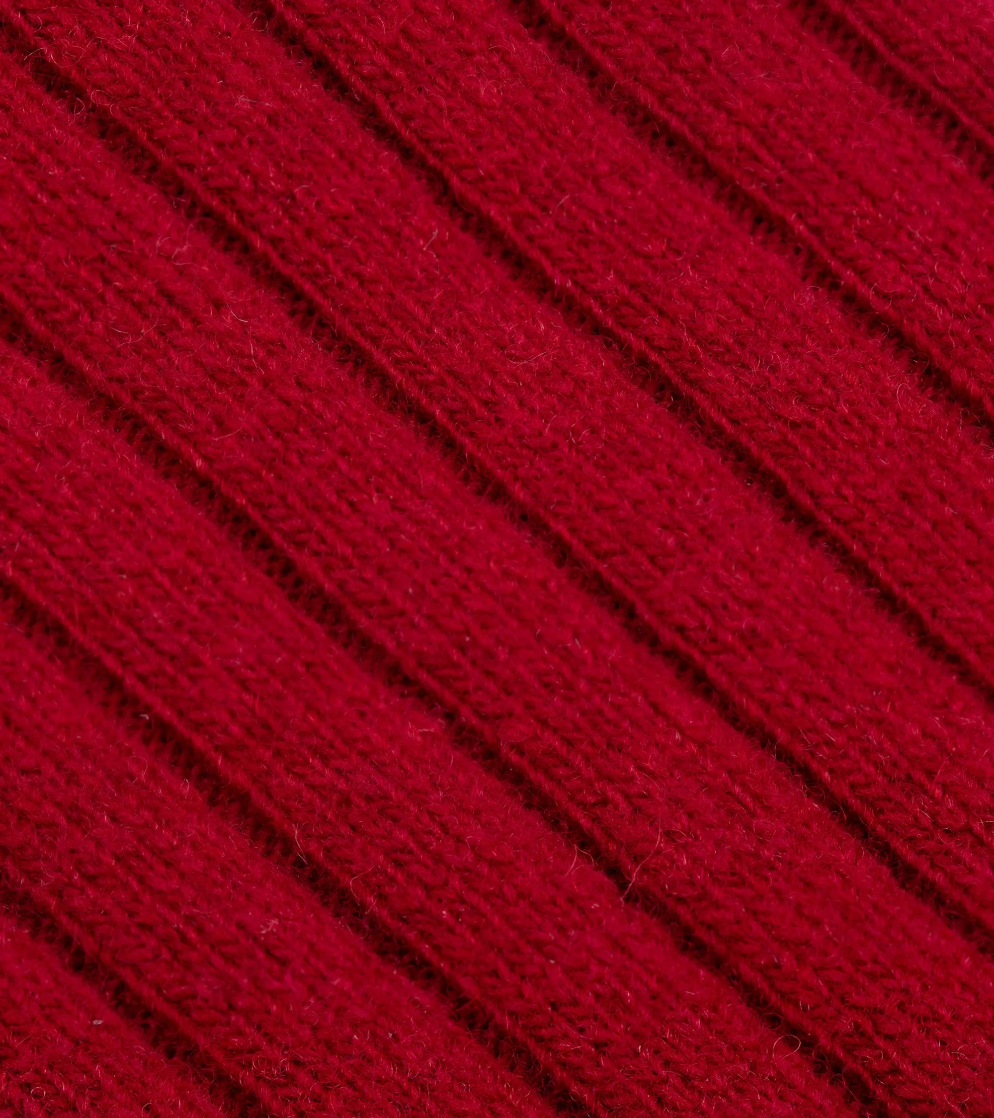 Tabio Merino Ribbed Socks: Red