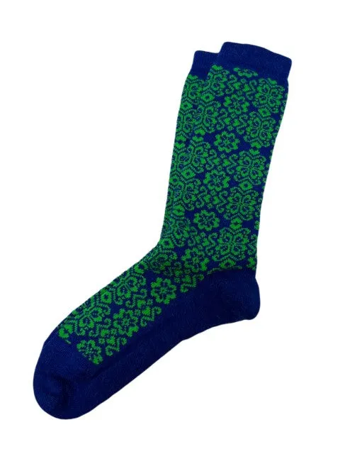 Tey-Art CORAZON ALPACA SOCKS- Blue