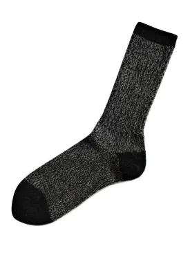 Tey-Art Twist Men's Alpaca Socks-Charcoal/Black