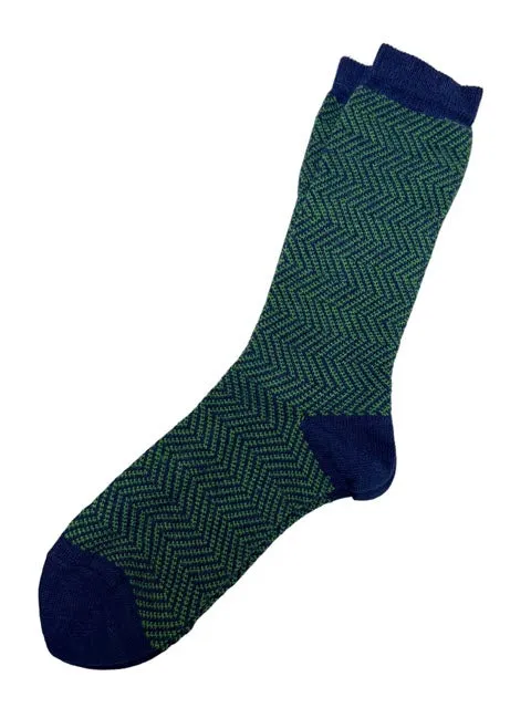 Tey-Art Zoey Alpaca Socks-Blue