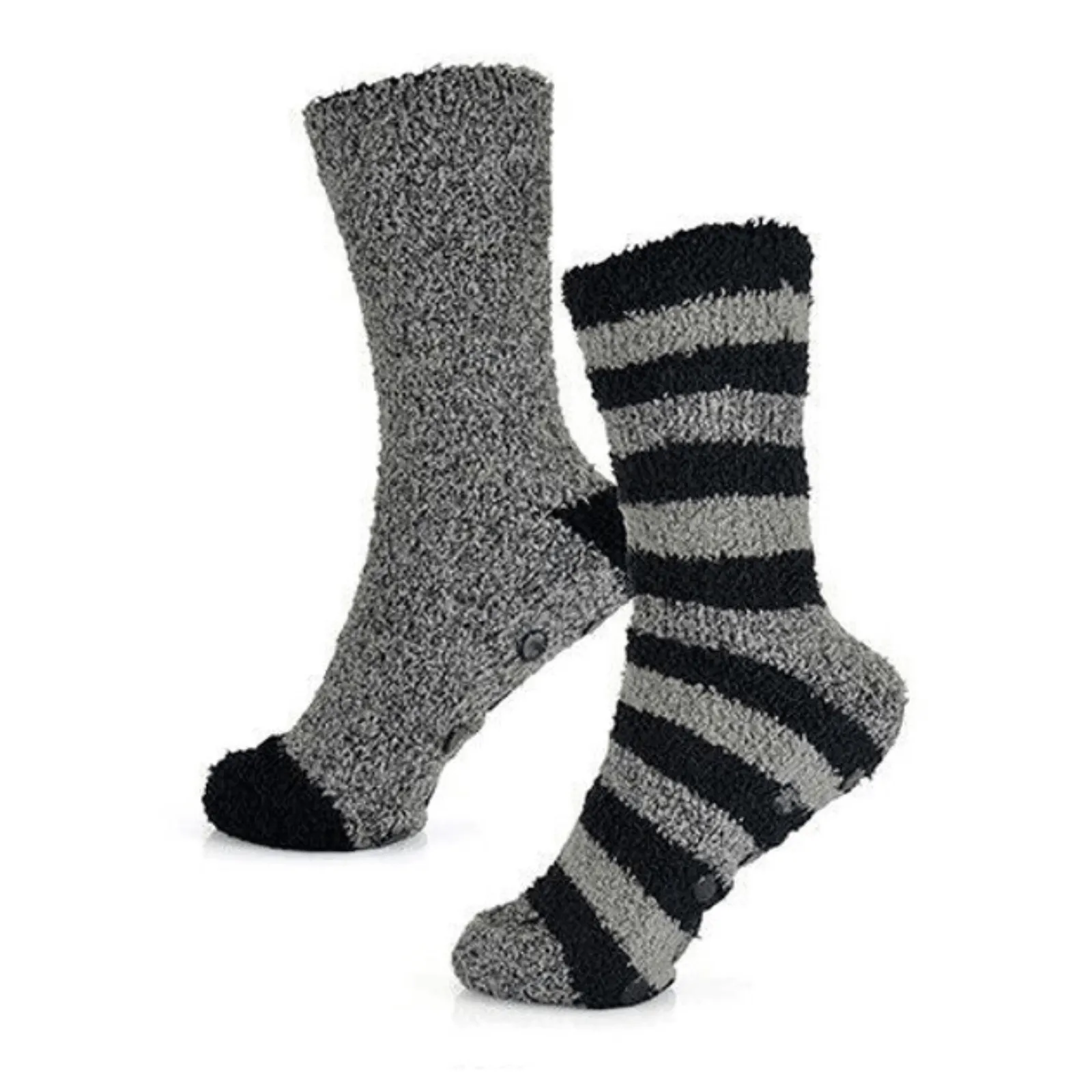 Tom Franks Mens Warm Cosy Socks Rubber Grips 2 Pack Size 6-11