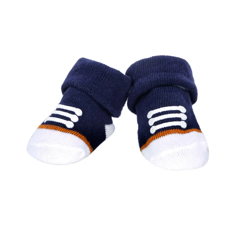 Truck & Striped Blue 2 Pk Socks