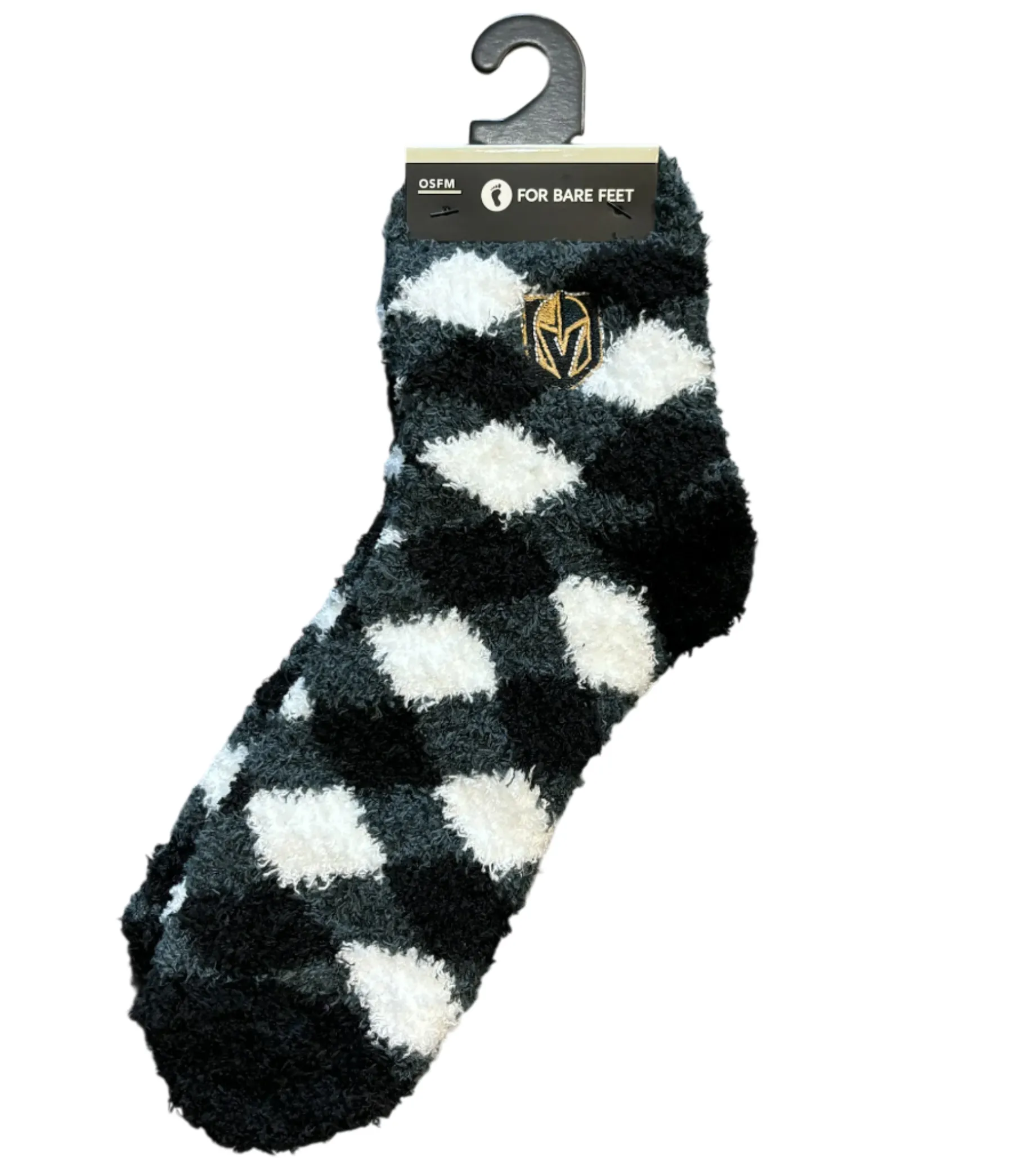 Vegas Golden Knights Block Fuzzy Diamond Socks