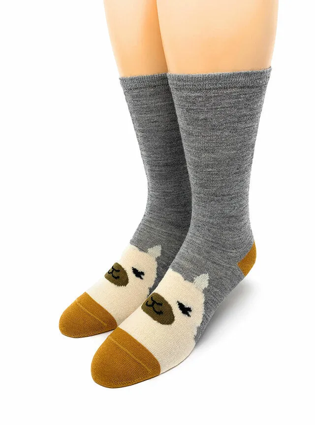 WARRIOR HAPPY ALPACA FAMILY SOCKS