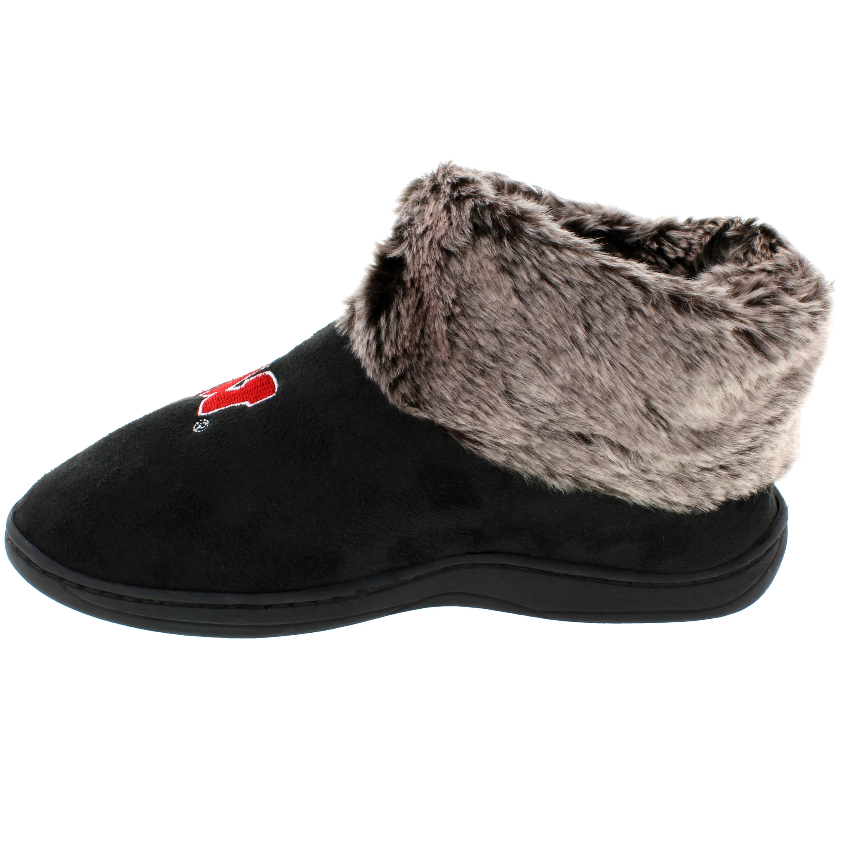 Wisconsin Badgers Faux Sheepskin Furry Top Slipper