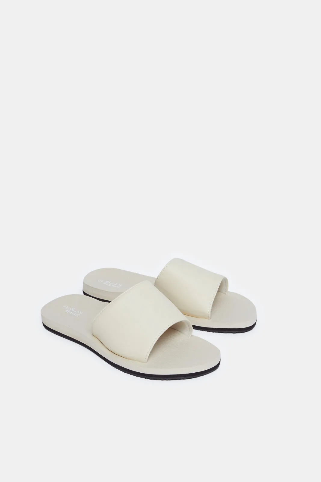 Women Beige Comfort Slide