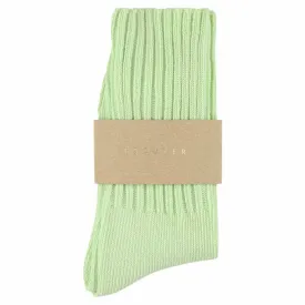 Women Crew Socks - Aqua Green