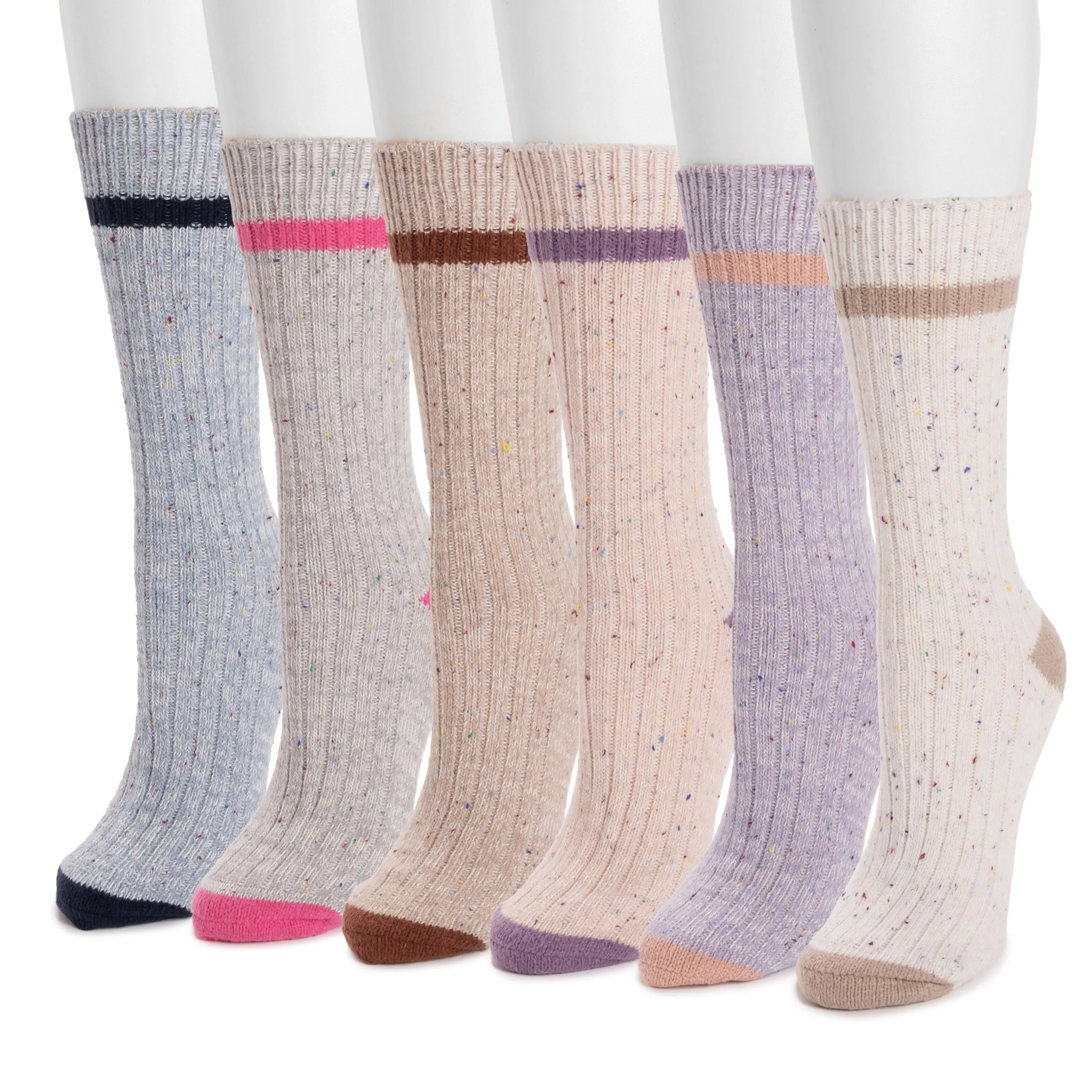 Women's 6 Pair Pack Microfiber Boot Socks