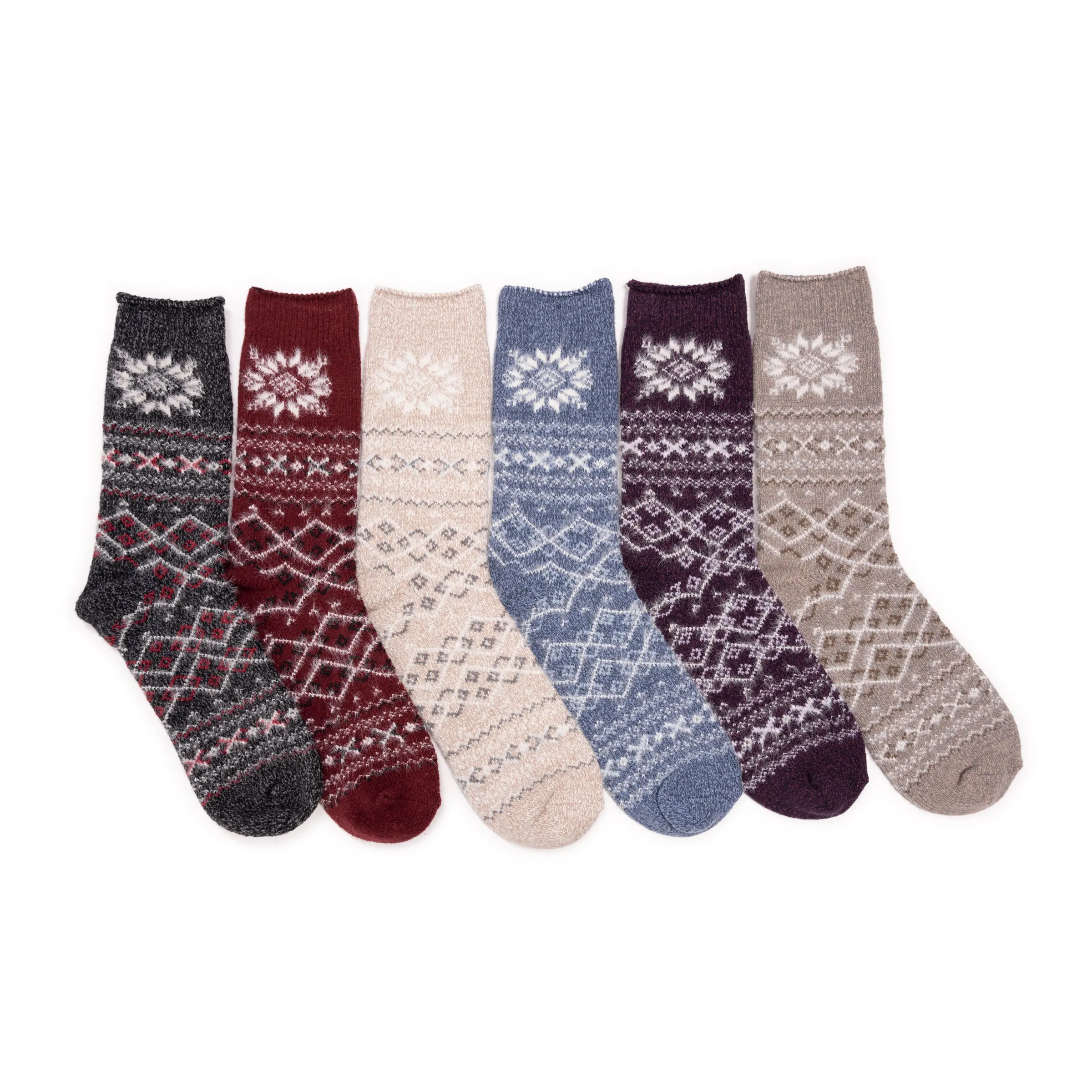 Women's 6 Pair Pack Microfiber Boot Socks