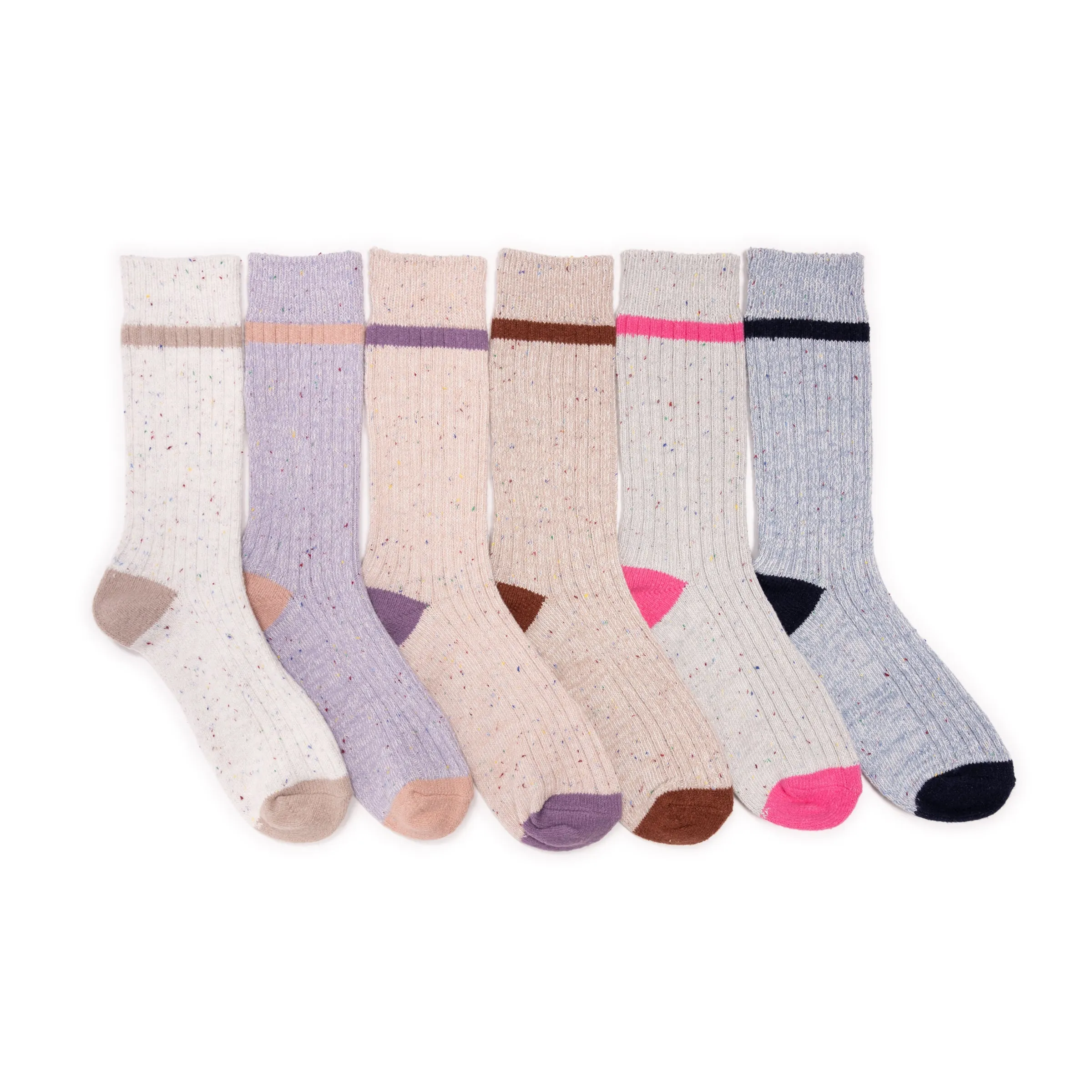 Women's 6 Pair Pack Microfiber Boot Socks