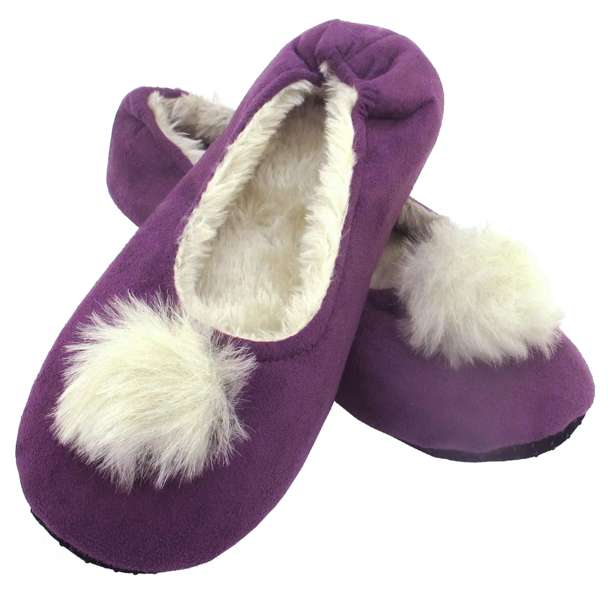 Women's Adult Soft Warm Cozy Fuzzy Rabbit Pompom Comfort Home Slippers Socks, Single Pair