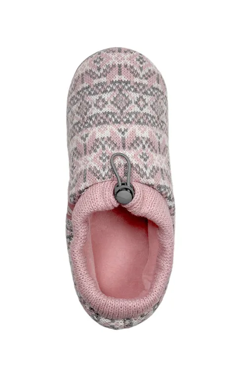 Women's Emma Fairisle Knit Drawstring Slippers