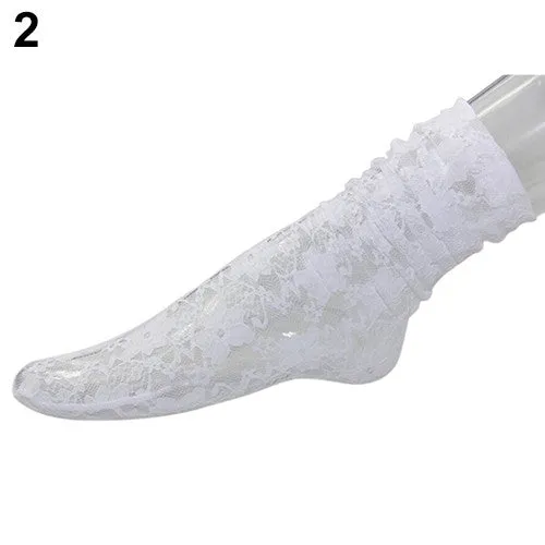 Women's Fashion Sexy Lace Short Length Socks