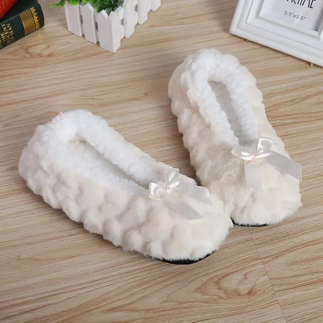 Womens Soft Plush Slippers - Warm, Comfortable & Washable Indoor Carpet Slippers"