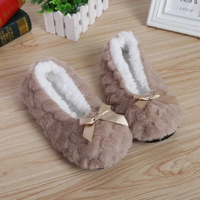 Womens Soft Plush Slippers - Warm, Comfortable & Washable Indoor Carpet Slippers"