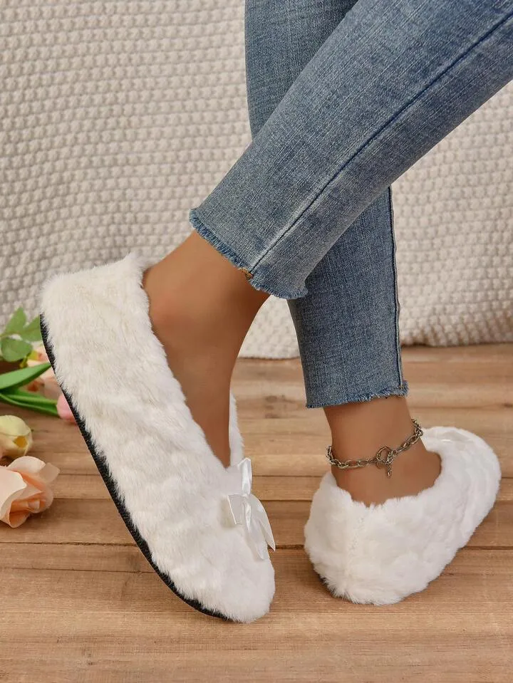 Womens Soft Plush Slippers - Warm, Comfortable & Washable Indoor Carpet Slippers"