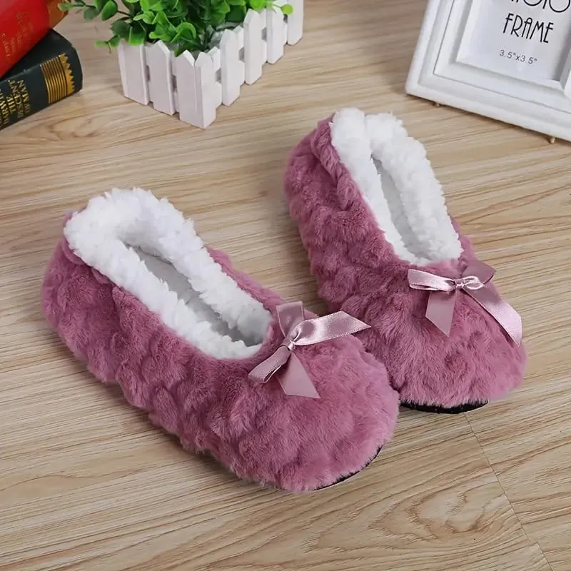 Womens Soft Plush Slippers - Warm, Comfortable & Washable Indoor Carpet Slippers"