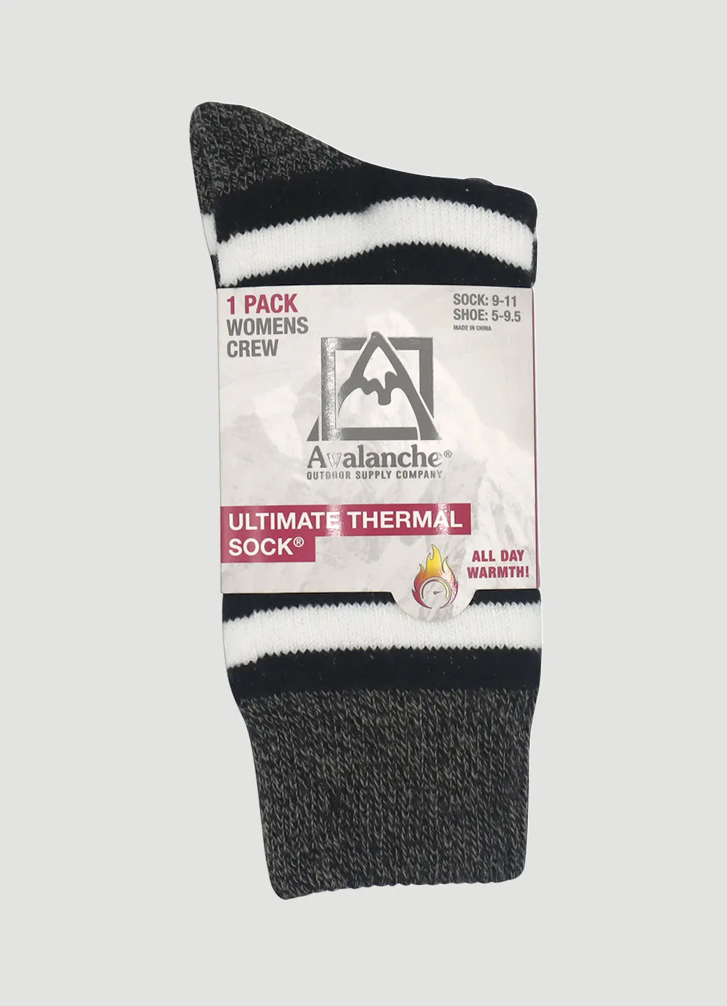 Women's Striped Ultimate Thermal Crew Socks