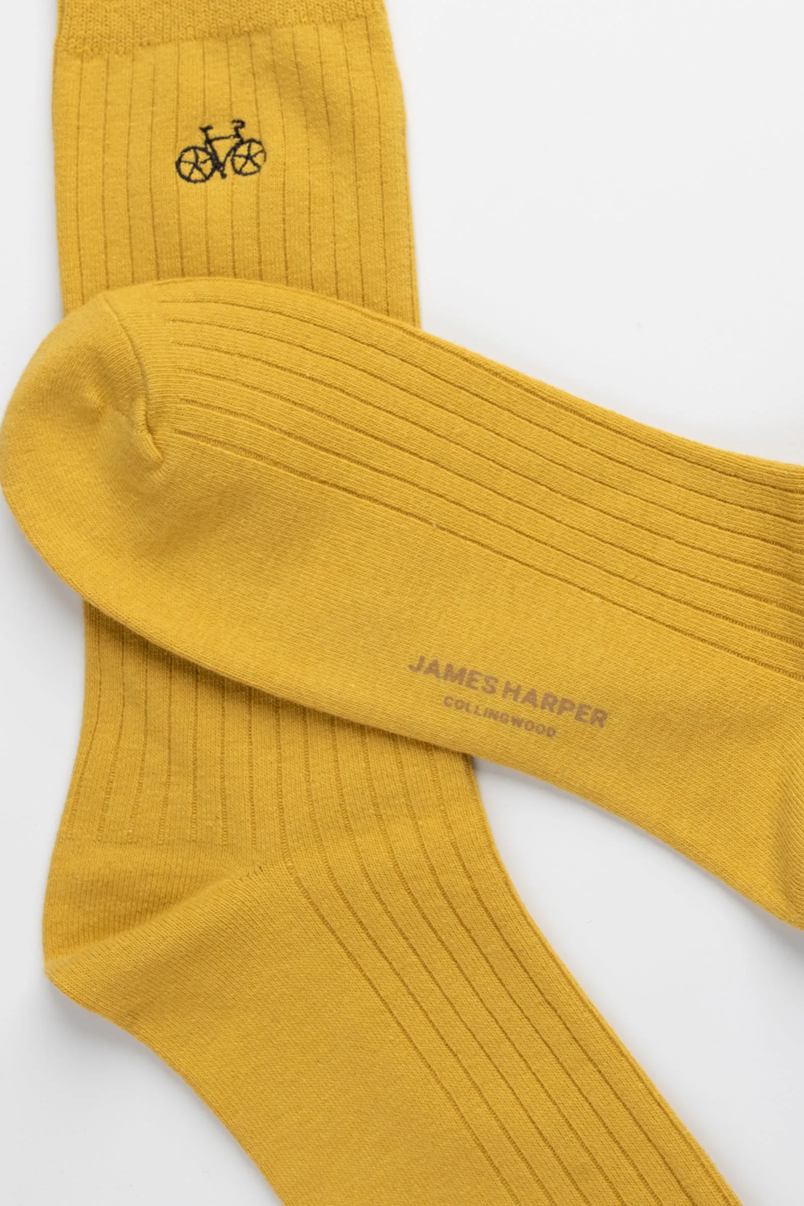 Yellow Rib Socks