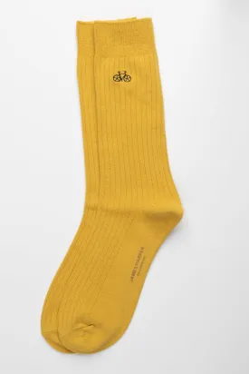 Yellow Rib Socks