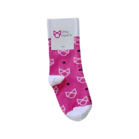 YOUTH PINK LOGO SOCKS